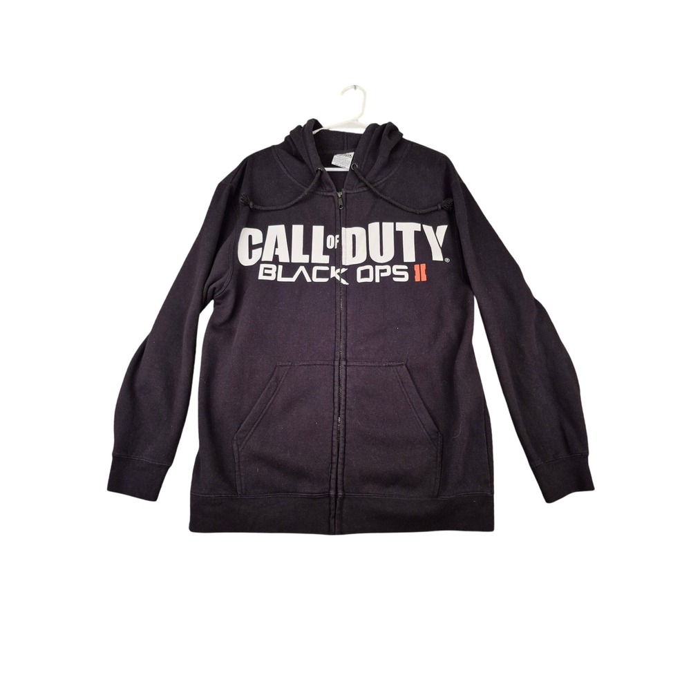 Call of Duty Black Ops II XL Full Zip Hoodie Black 2012 Activision Promo Gamer